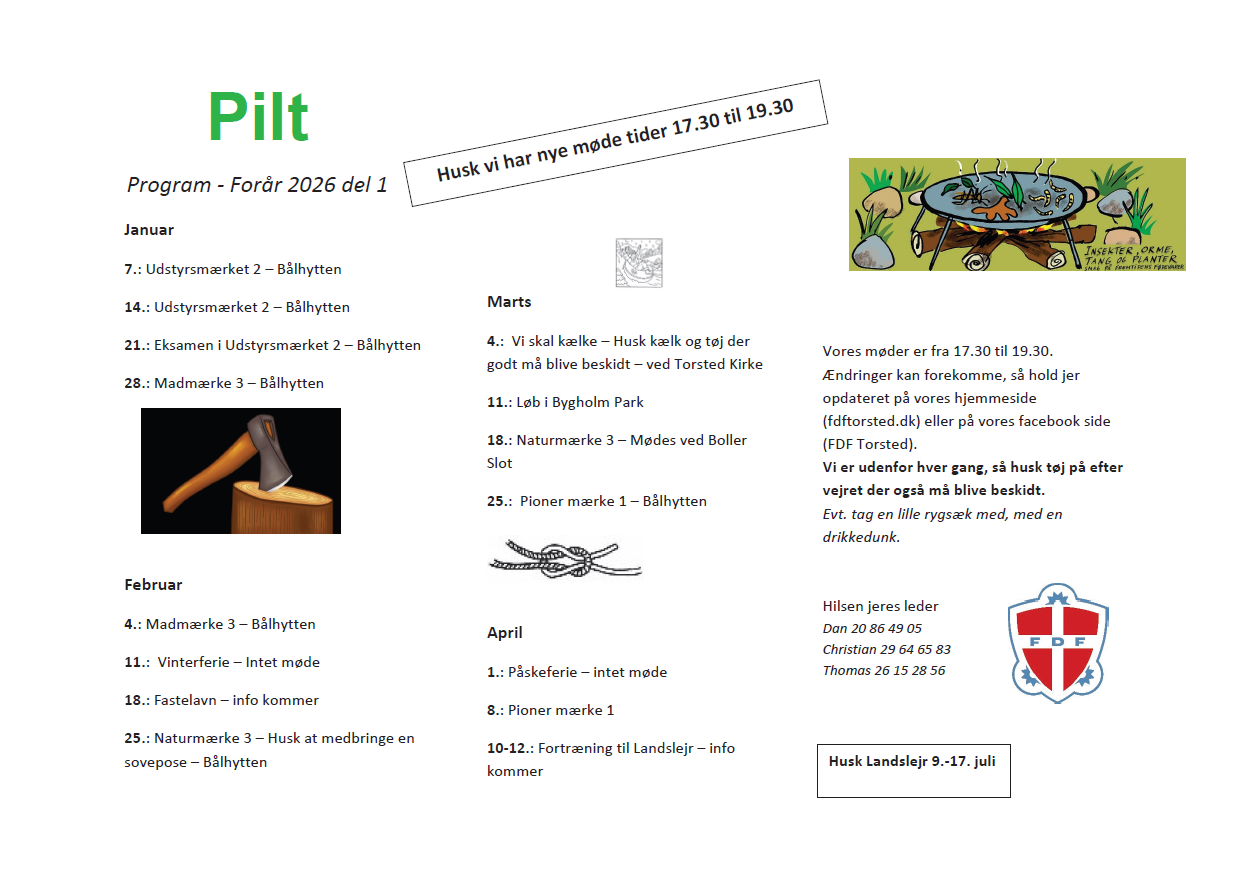 Pilt Forår 2026 del 1 opdateret